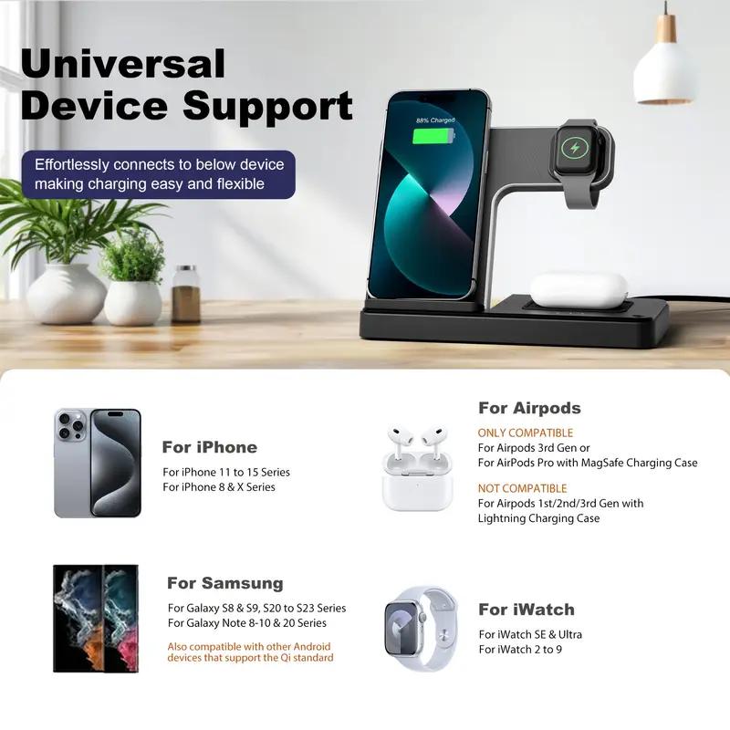 3 In 1 Fast Wireless Charger