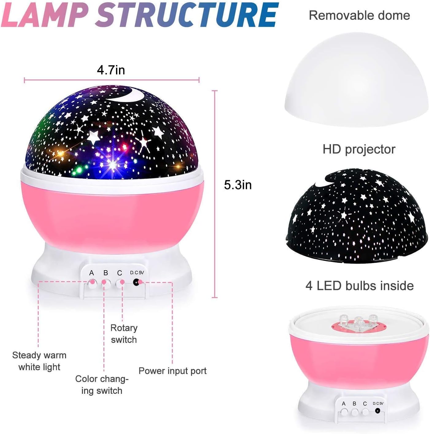 Star Night Light Projector