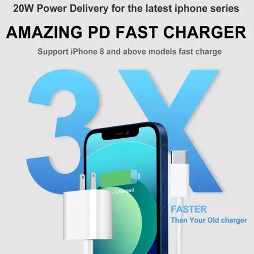 2PC 20W Fast USB-C Wall Charger Block
