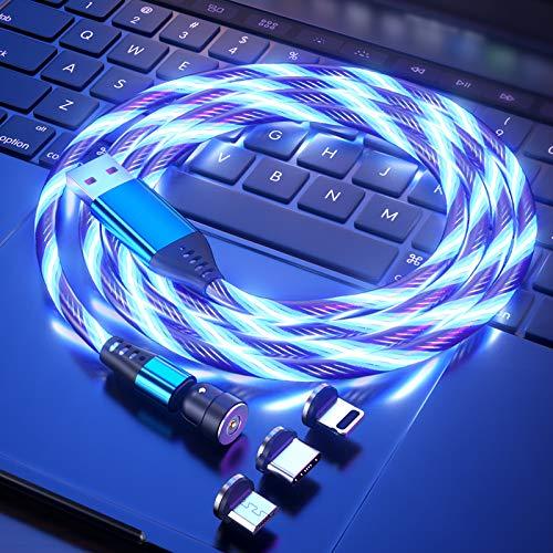 Magnetic LED Light Up USB Phone light up Charger Cord For iPhone
