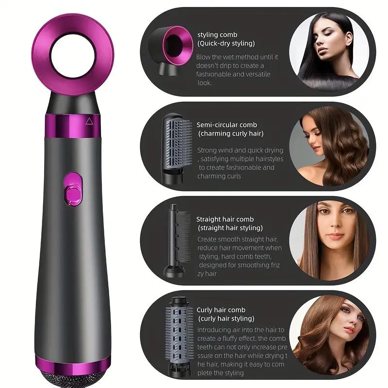 Hair Curlers And Hair Dryers, 5-in-1 Multi-style