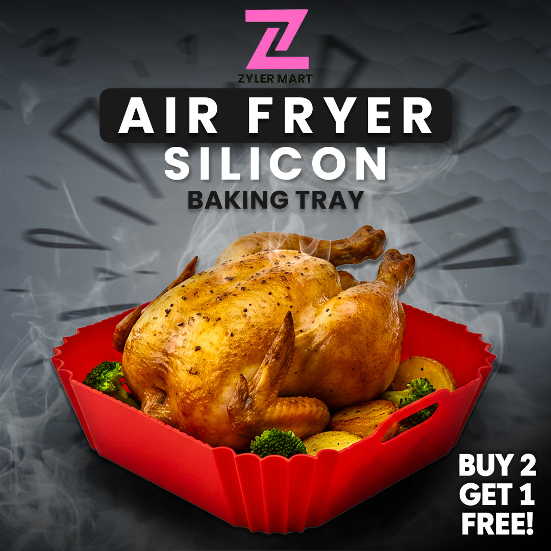 2 Pack Silicone Air Fryer Liners Square