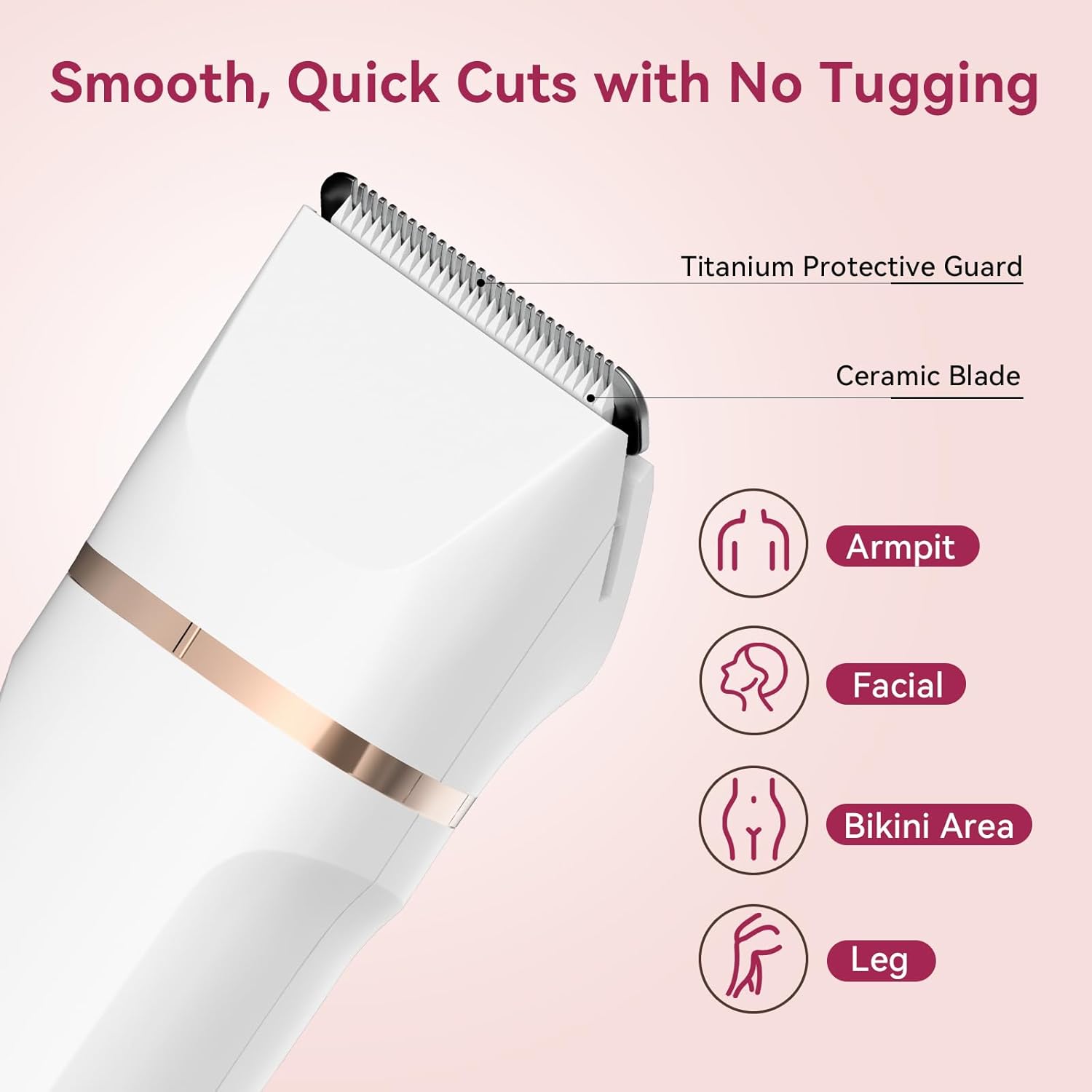 Electric Bikini Trimmer for Women - 4 in 1 Electric Shaver