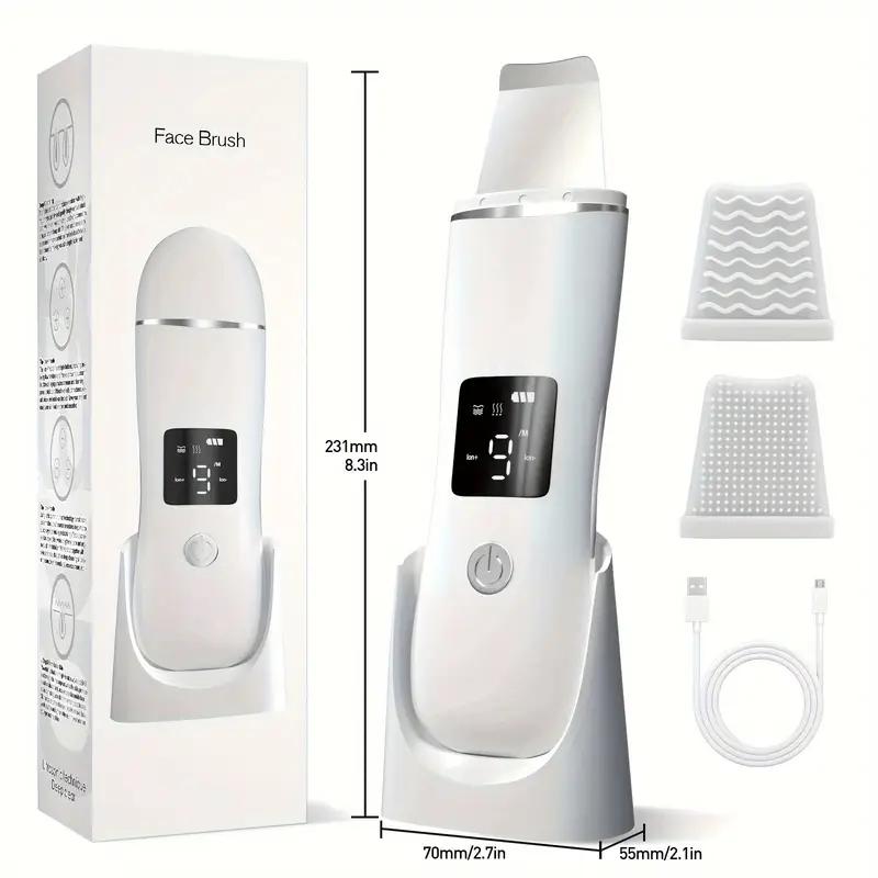 Face Scrubber Skin Spatula -Blackhead Remover With 4 Modes