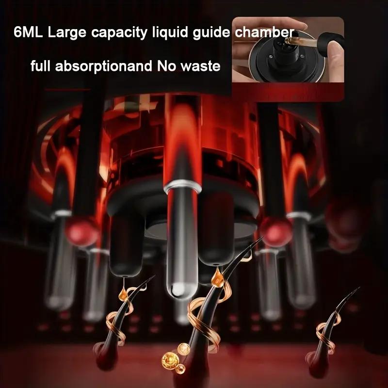 Electric Scalp Massage Comb, USB Rechargeable, 1500mAh Lithium Battery