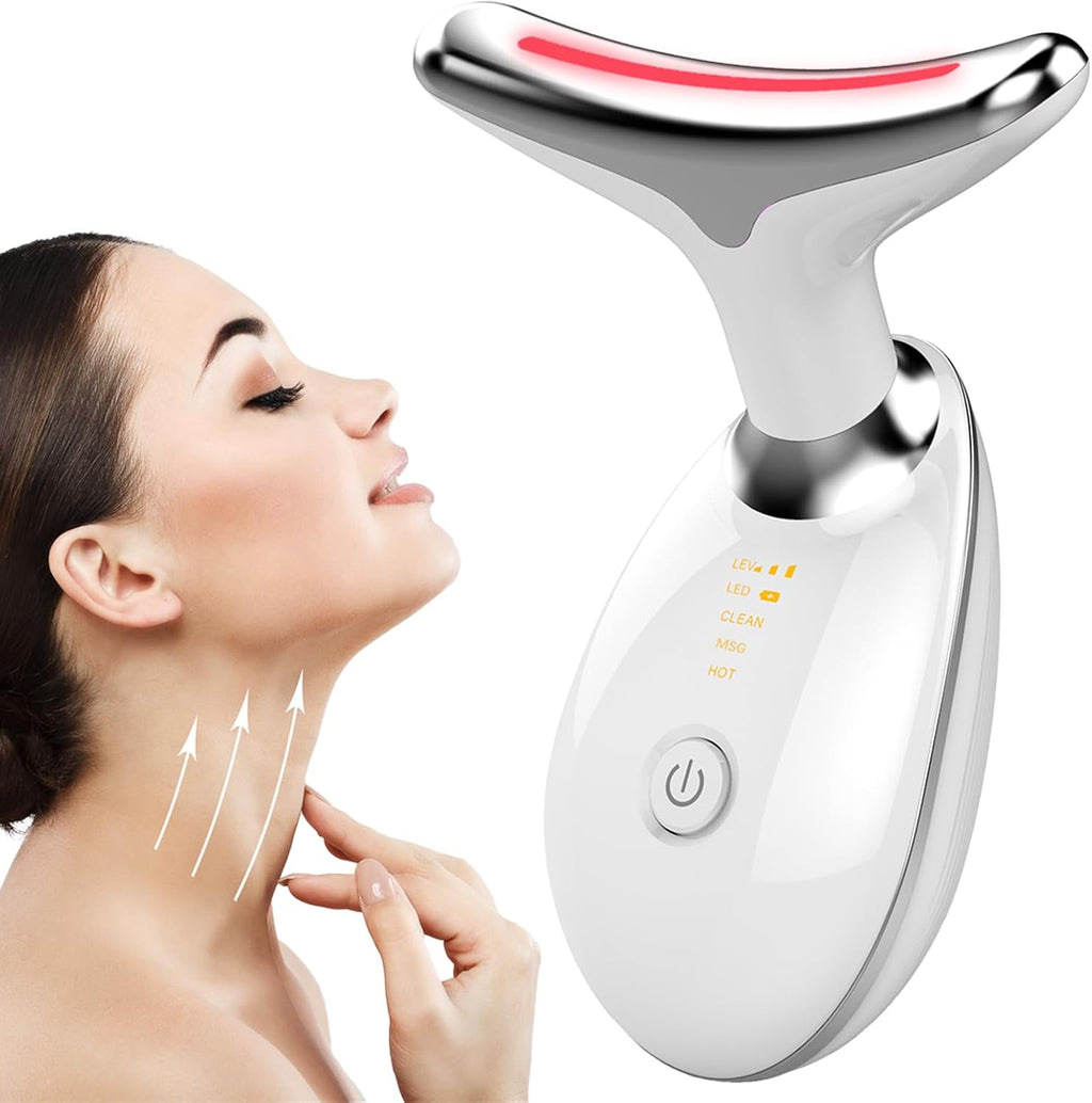 3-in-1 Face Sculpting Tool – Portable Electric Facial Massager with Heating, 3 Massage Modes & Ergonomic 160° Design