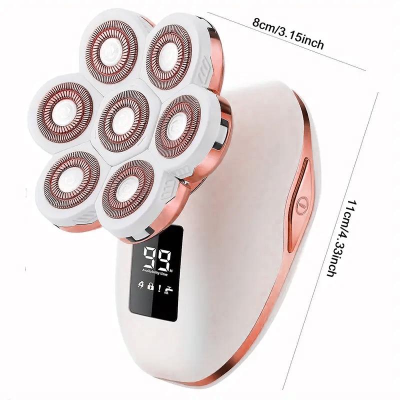 Electric Razors for Women, 5 in 1 Electric Shaver for Women, Cordless Painless Hair Remover for Legs Bikini Face Lips Hairs