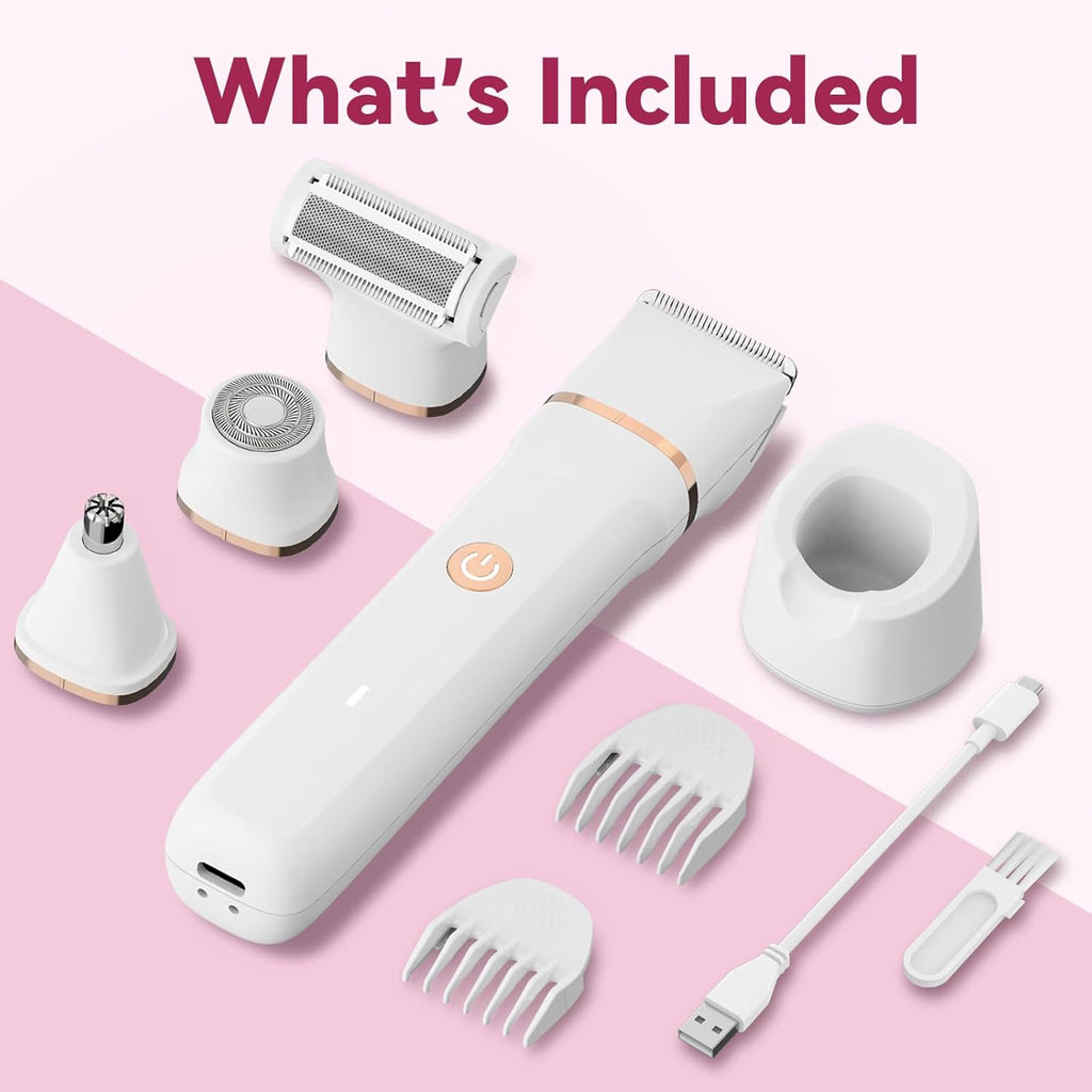 Electric Bikini Trimmer for Women - 4 in 1 Electric Shaver