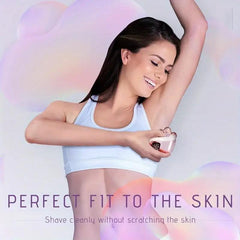 5-in-1 Pink Cordless Electric Shaver for Women, Waxing Kit for Women, Detachable Cutter Head, USB Charging, Wet And Dry Washable, Suitable for Painless Hair Removal Of Sensitive Women's Legs, Bikinis And Faces, And A Gift for My Sister And Mother.