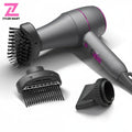 ZYLER 1800W Professional Corded Plug Hair Dryer for 1a-4c Curly Hair, 3-in-1 Turbo Styling Tool with Cool Shot, 3 Attachments, Easy Handling & Fast Drying, Lightweight for Fast Detangling, 1A To 4C Curly Hair