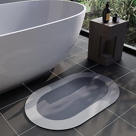Non Slip Bathroom Rugs - Super Absorbent Rubber Bath Mats for Bathroom