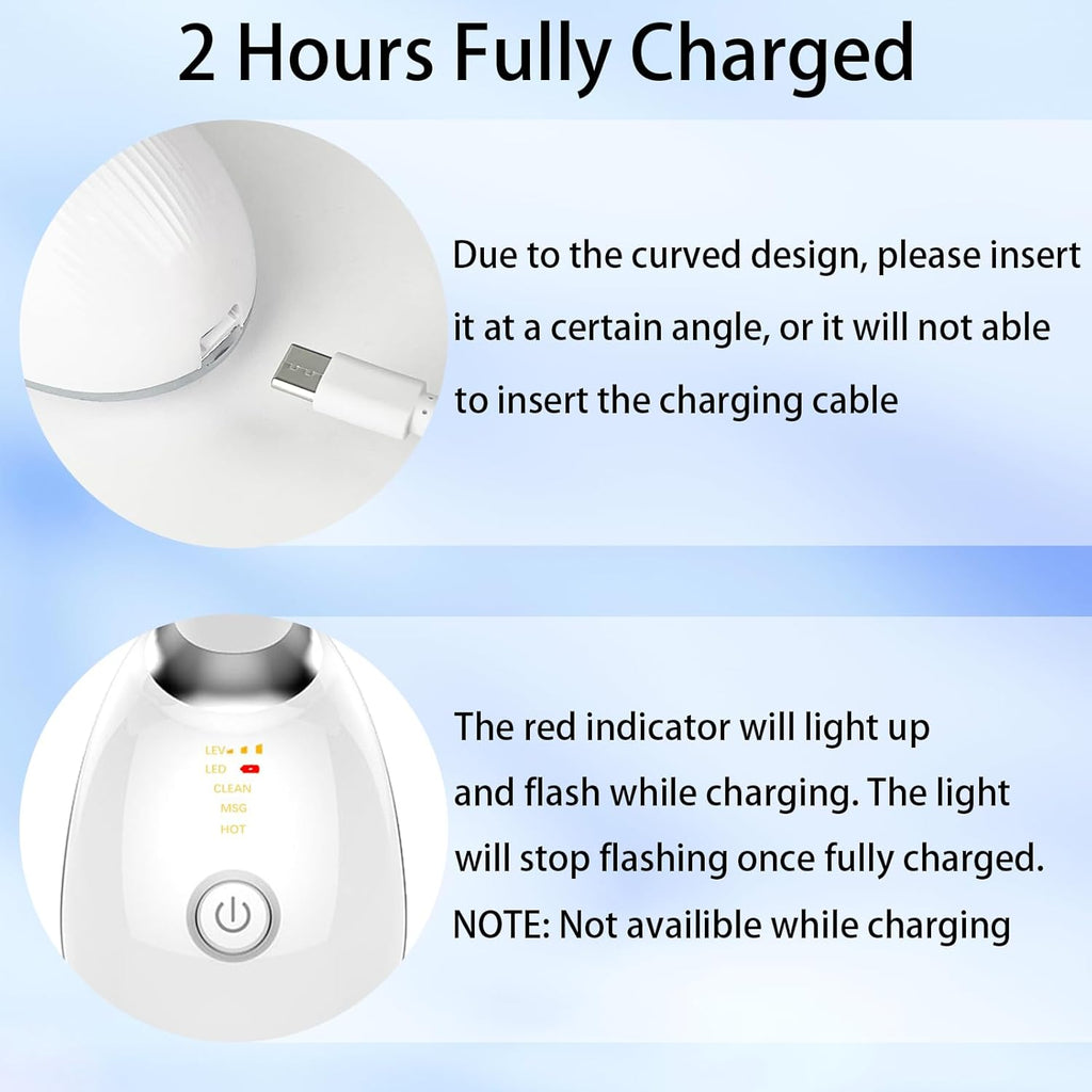 3-in-1 Face Sculpting Tool – Portable Electric Facial Massager with Heating, 3 Massage Modes & Ergonomic 160° Design