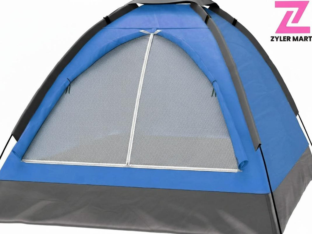 ZYLER Freestanding 2-Person Polyester Camping Tent - Waterproof Windproof Shelter, Wear-Resistant, Breathable, Bug Free, Dual-Layer, 2.75lbs, Compact, Easy-Setup with Rain Fly, Carrying Bag for Backpacking, Hiking