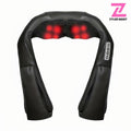 Deep Kneading Heat Massage Pillow with Neck Support - Plug-In, Plastic Shell, 110v-130v, 250g, Instant Massage Devices for Neck&Shoulder, Back&Leg Use, Pain Relief, Home Therapy, Home/Office Use, Adult Personal Care Relaxation Gift (US)