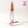 ZYLER Women's USB-Powered Electric Eyebrow Trimmer - ABS Plastic Pain-Free Pen with LED Light, Stainless Steel Multi-Functional Hair Remover for Eyebrows/Nose/Lips, Compact Metallic Beauty Tool with Storage for At-Home Brows Grooming, Hair Removal