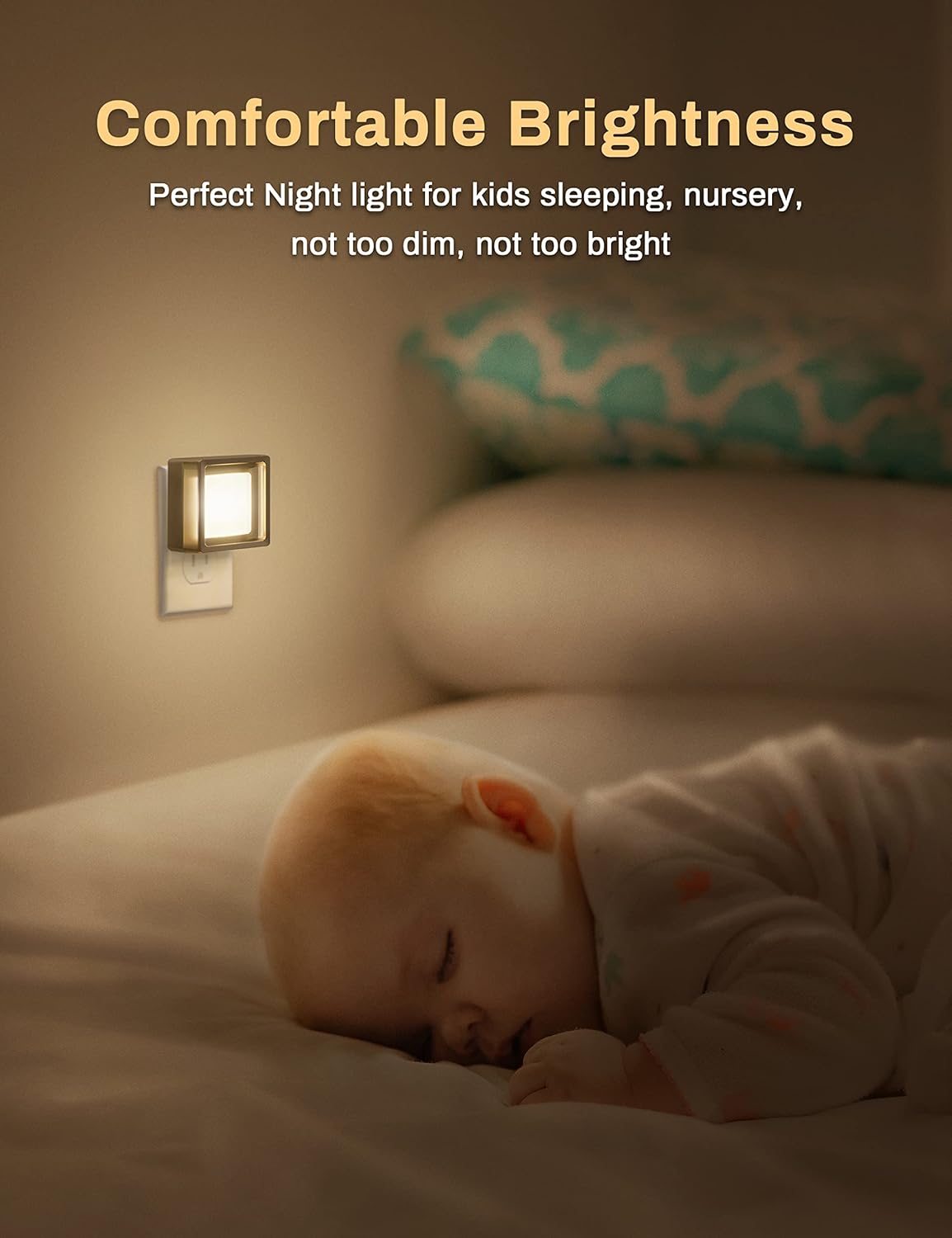 LED Night Light | Dusk-to-Dawn Sensor - Energy Efficient LED Lighting for Home or Office Use