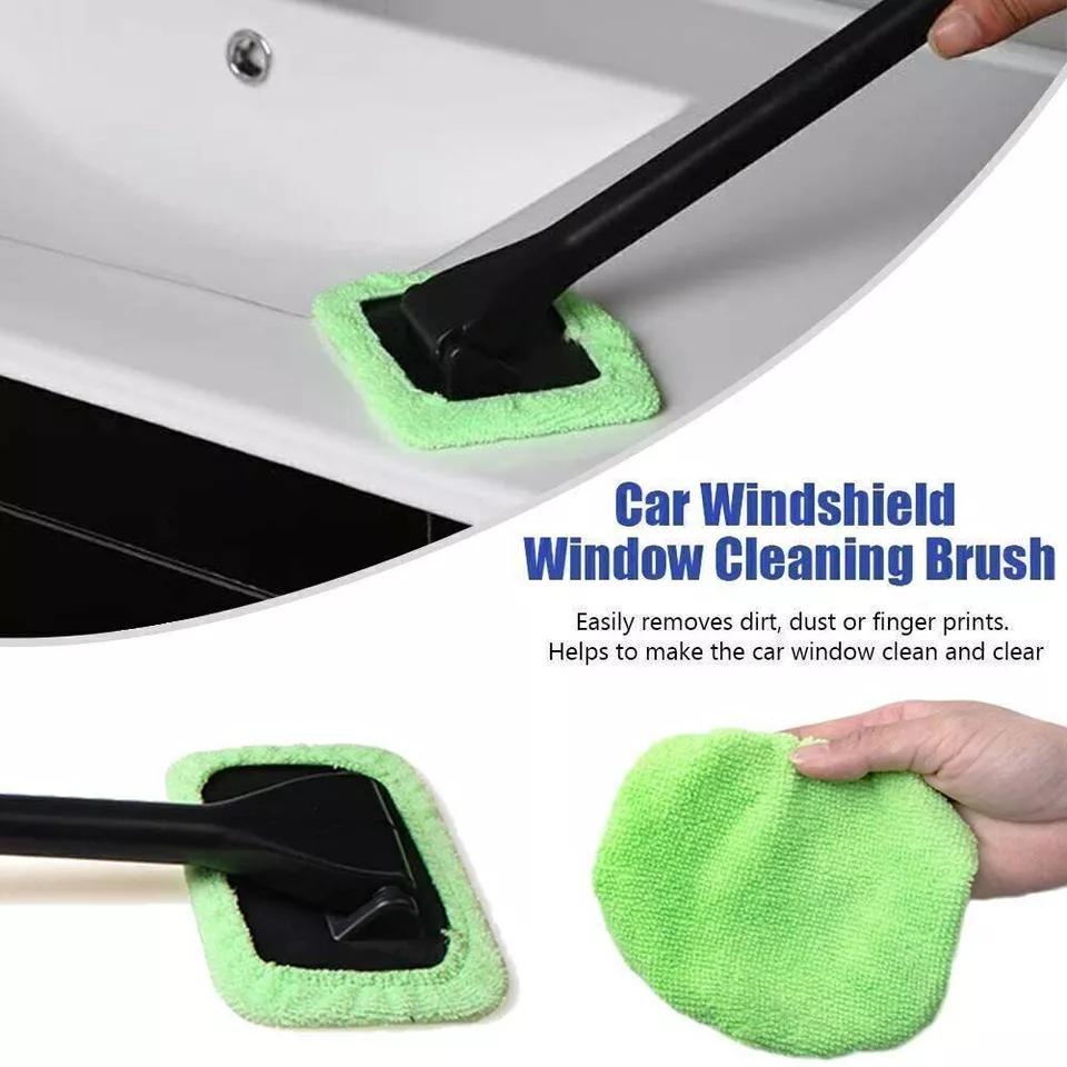 2X MicroFiber Windshield Clean Shine Car Auto Wiper Cleaner Glass Window Brush