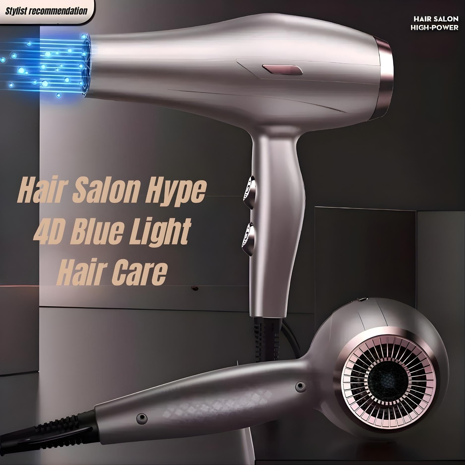 ZYLER Multifunctional Blow Dryer - Lightweight ABS-Built Travel Hair Care Product with Diffuser, 3 Nozzles for Straightening Curly Hair & Curl Routine Styling, Multifunctional Hair Dryer, Personal Care Appliance