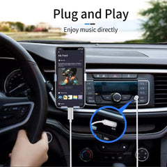 For iPhone Audio Cable Adapter 8 Pin to 3.5mm AUX Audio Car Adapter Cord Accessories Portable Connector Mp3 Aluminum Headphone