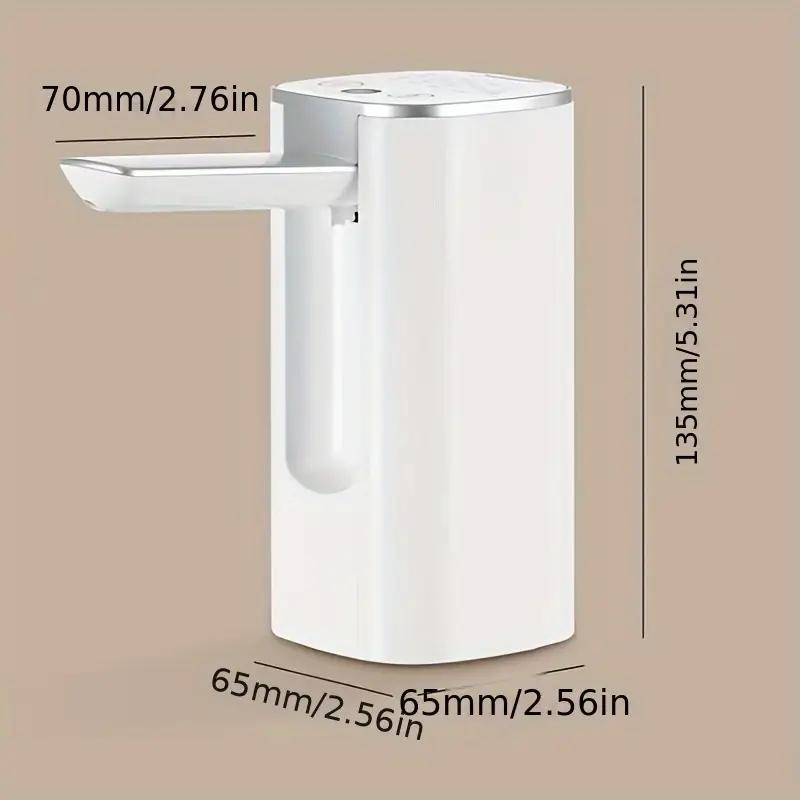 Water Dispenser Pump(1pc), Portable Smart Water Bottle Dispenser Pump, for Universal 3-5 Gallon Bottles, with Digital Display, Rechargeable Electric Water Dispenser Pump, Drinking Utensils for Home, Office, Kitchen, Outdoor Drinkware