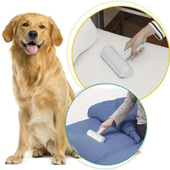 2-Way Pet Hair Roller Remover for Easy Dog & Cat Fur Removal from Furniture & Clothing - Perfect for Hotels and Commercial Use