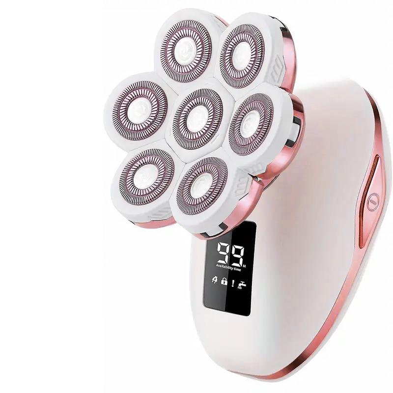 Electric Razors for Women, 5 in 1 Electric Shaver for Women, Cordless Painless Hair Remover for Legs Bikini Face Lips Hairs