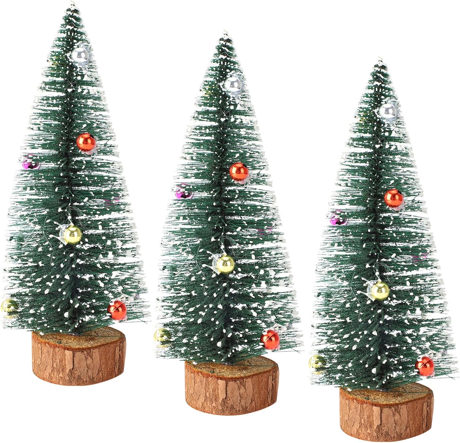 Simulation Christmas Tree Set with Led Copper Wire Lights - 1set 3pcs - Indoor Home Decorations Magical Ornaments