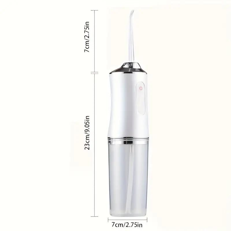 ZYLER New Dental Oral Irrigator, Portable Self Care Products for Adults, Rechargeable Plaque Remover with Batteries & 4 Nozzles for Daily Cleansing, Water Flosser
