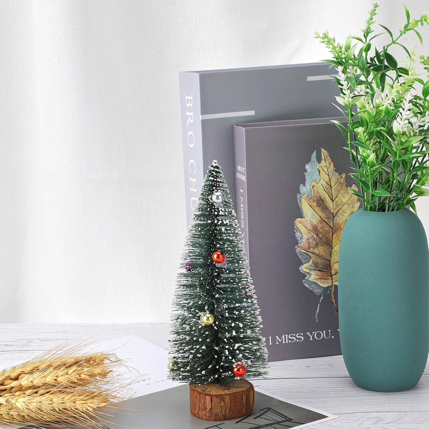 Simulation Christmas Tree Set with Led Copper Wire Lights - 1set 3pcs -