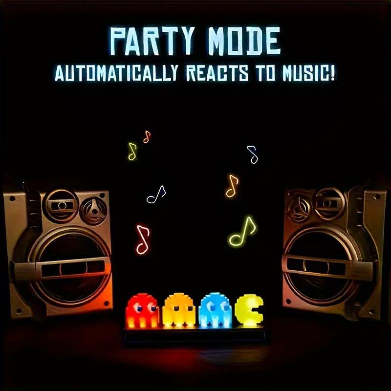 LED Light Pac-Man USB Desk Table Reading Desk Lamp