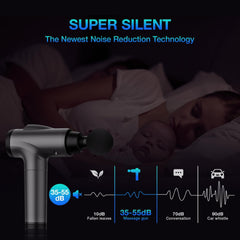 Adjustable Handheld Fascia Massager Gun, Muscle Massager, High Intensity Percussion Massage Device for Pain Relief Comfort