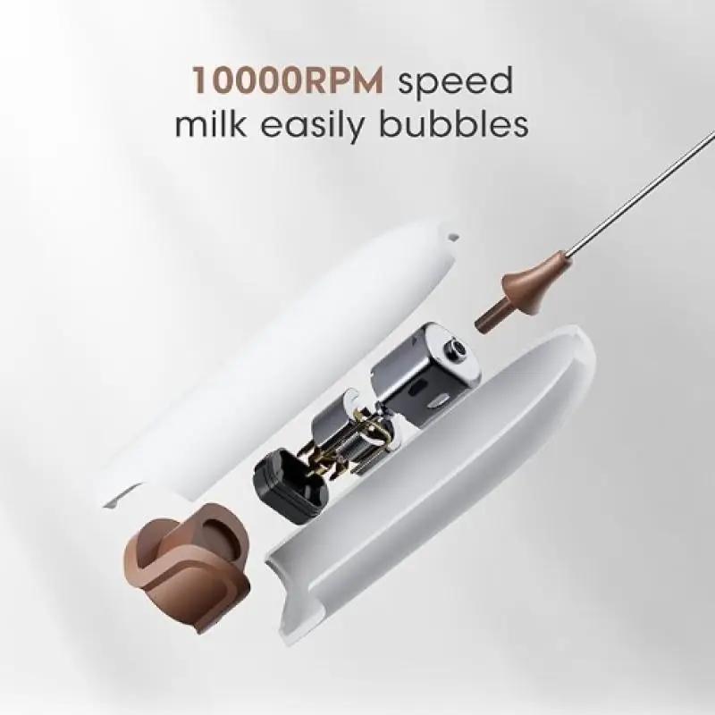 Battery Operated Froth Maker, Mini Blender & Electric Blender Coffee Milk Frother Perfect for Bulletproof Coffee, Matcha, Hot Chocolate father gift