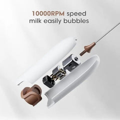 Battery Operated Froth Maker, Mini Blender & Electric Blender Coffee Milk Frother Perfect for Bulletproof Coffee, Matcha, Hot Chocolate father gift