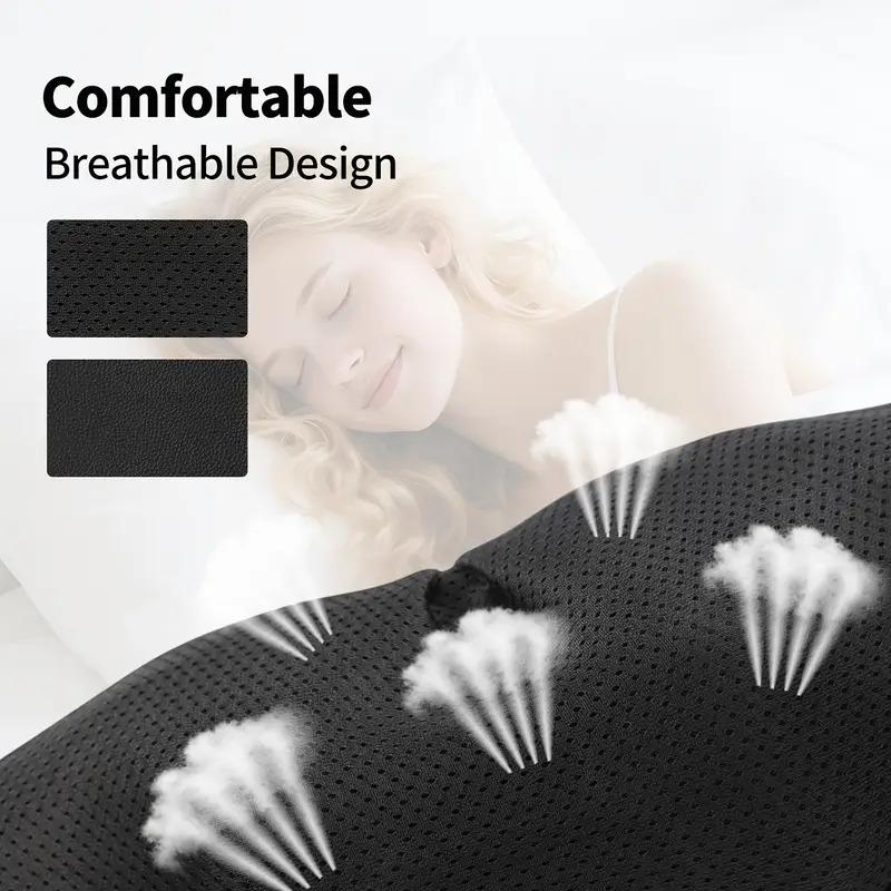 Deep Kneading Heat Massage Pillow with Neck Support - Plug-In, Plastic Shell, 110v-130v, 250g, Instant Massage Devices for Neck&Shoulder, Back&Leg Use, Pain Relief, Home Therapy, Home/Office Use, Adult Personal Care Relaxation Gift (US)