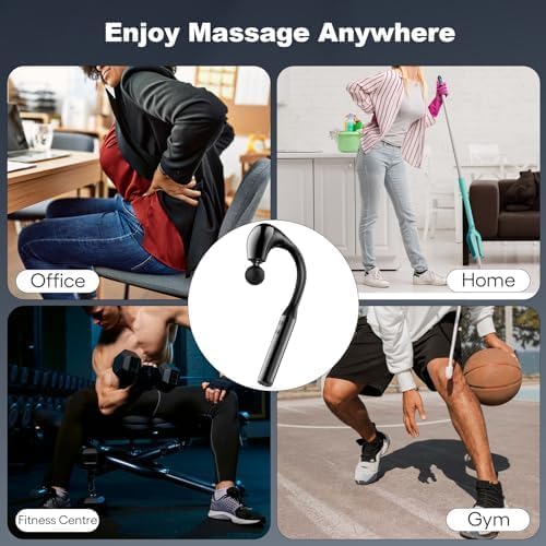 Massage Gun Deep Tissue with Extended Handle Revolutionary U-Shaped Back Massager Body Massager for Neck, Shoulder, Leg