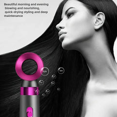 Hair Curlers And Hair Dryers, 5-in-1 Multi-style Hot Air Drying Brush Hair Curler, For Hair, Negative Ion Non-curling, Quick Drying Curling And Straightening, American Leakage Protection Switch Plug. Festival Gifts, Perfect Festival Gifts For Women