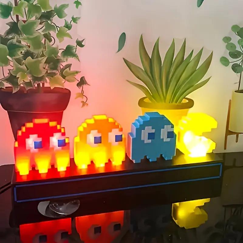 LED Light Pac-Man USB Desk Table Reading Desk Lamp