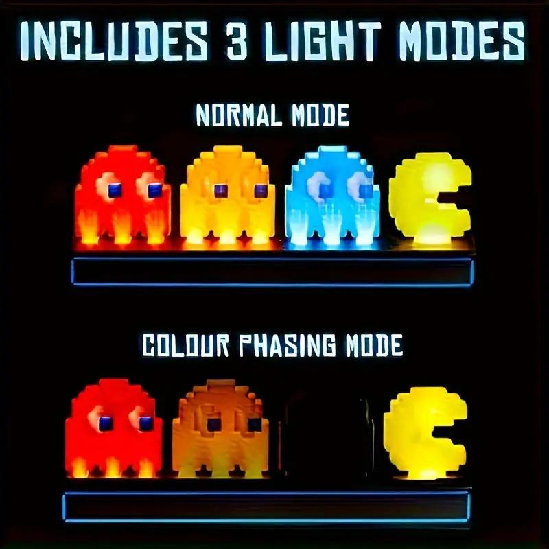 LED Light Pac-Man USB Desk Table Reading Desk Lamp