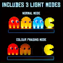 LED Light Pac-Man USB Desk Table Reading Desk Lamp Bean Desk Lamp Art Decorative Light Decoration Nightlight Atmosphere A Variety Of Room