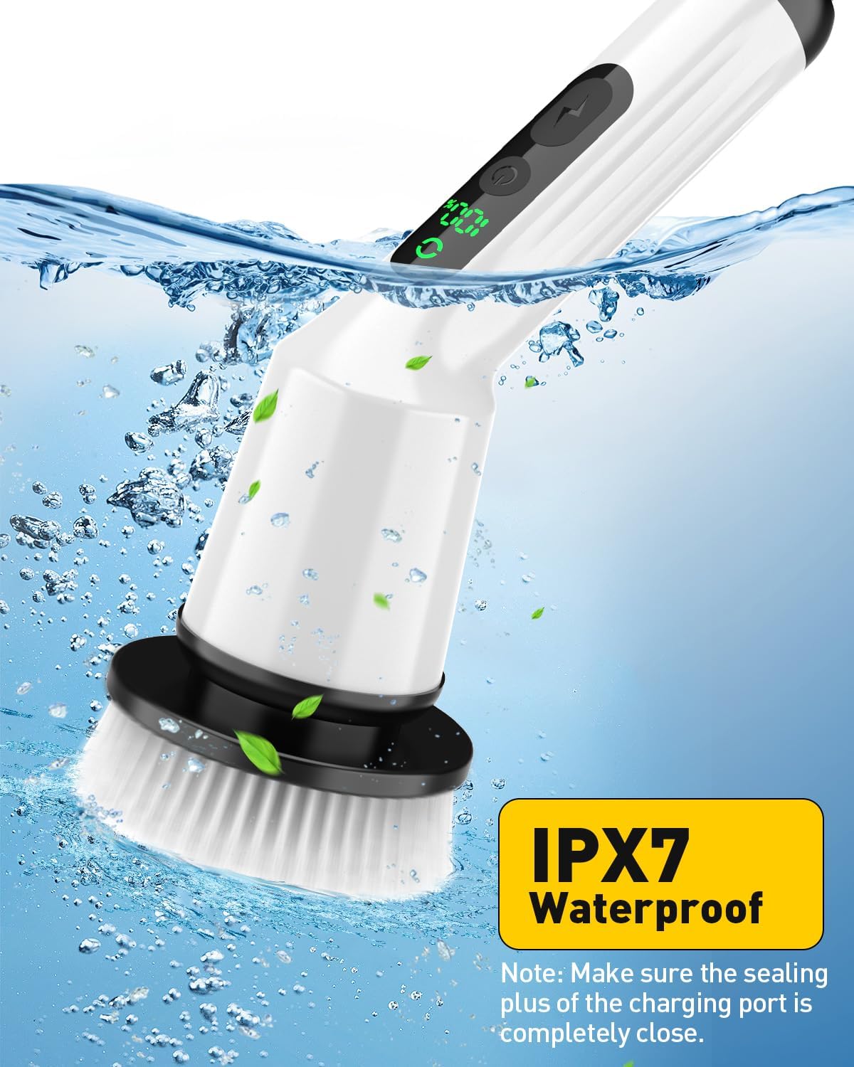 Q2 Pro Electric Spin Scrubber with Two Batteries
