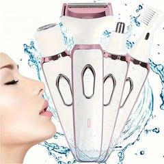 4 in 1 Portable Bikini Hair Removal Machine Kit with Detachable Head Cordless