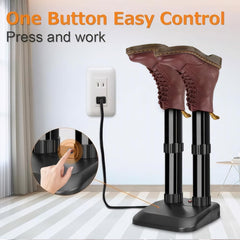 Boot Dryer, Silent Shoe Dryer & Warmer for Gloves and Gear, Detachable Racks, Quick Drying, Fanless, Helps Reduce Odor, 2 Boot Warmer for Ski Shoes, Hats, Socks