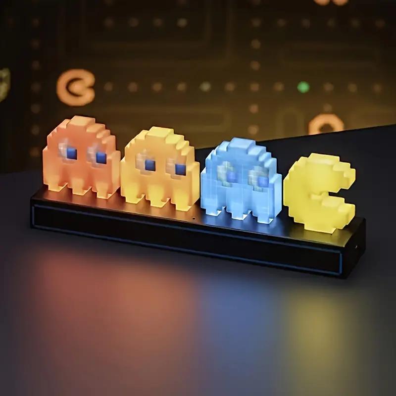 LED Light Pac-Man USB Desk Table Reading Desk Lamp