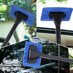 2X MicroFiber Windshield Clean Shine Car Auto Wiper Cleaner Glass Window Brush