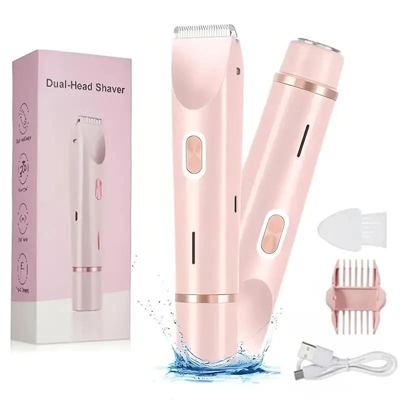 Dual Bikini Trimmer For Women | 2 in 1 Painless Electric Razors