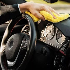 6PCS 600GSM Microfiber Cleaning Towel Plush Thick Cloth Rag Polishing Detailing WAX Microfiber Cleaning Cloth Towel No-Scratch Rag Car Polish