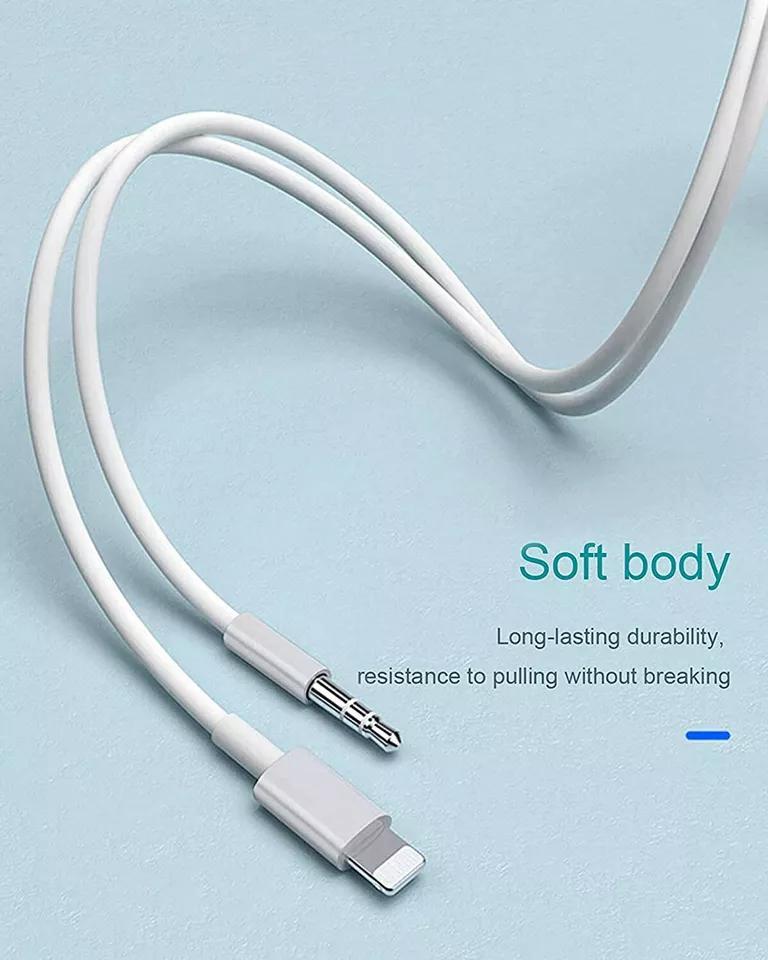 For iPhone Audio Cable Adapter 8 Pin to 3.5mm AUX Audio Car Adapter Cord Accessories Portable Connector Mp3 Aluminum Headphone