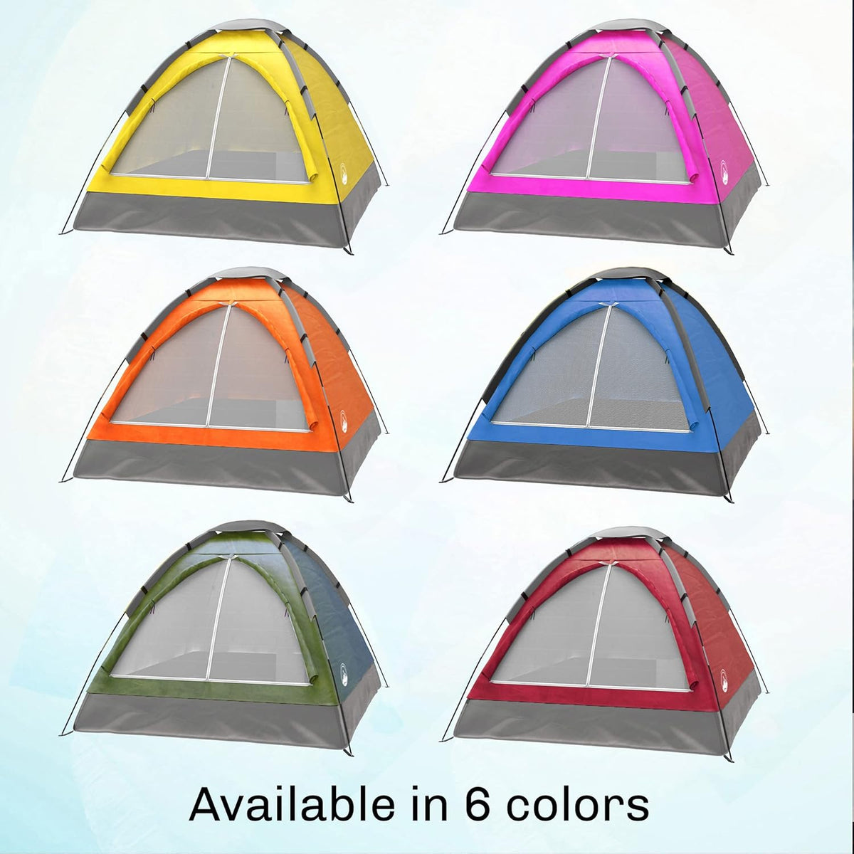 ZYLER Freestanding 2-Person Polyester Camping Tent - Waterproof Windproof Shelter, Wear-Resistant, Breathable, Bug Free, Dual-Layer, 2.75lbs, Compact, Easy-Setup with Rain Fly, Carrying Bag for Backpacking, Hiking