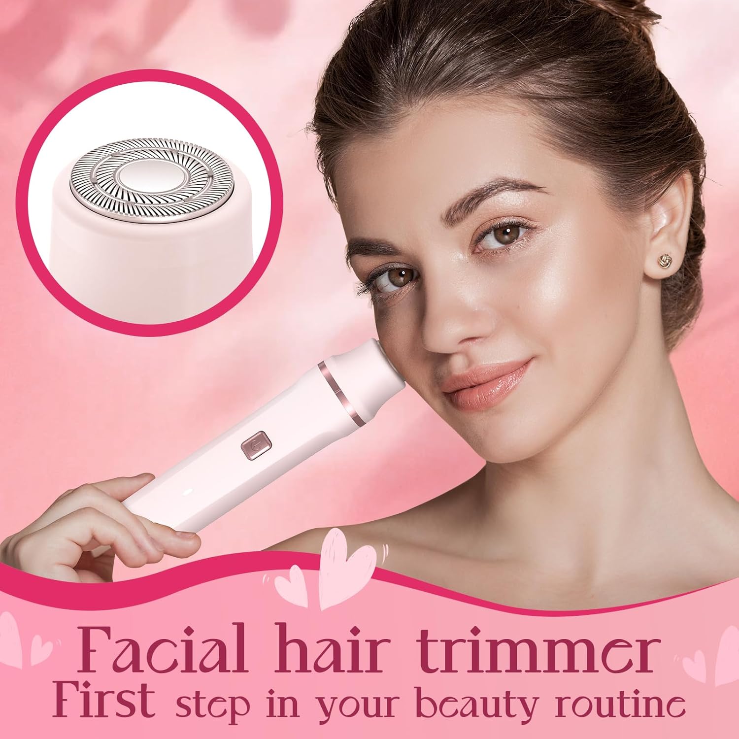 2-in-1 Bikini Trimmer for Women – Painless Electric Razor with Ceramic Blade, IPX7 Waterproof & 90-Min Battery