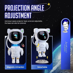 Astronaut Nebula Galaxy Lights for Bedroom,Gaming Room Décor Aesthetic,Remote Control Timing and 360°Rotation Magnetic Head
